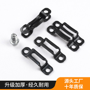 2 In 1 Connector <b>Black</b> Plastic Furniture <b>Cabinet</b> Snap Fastener Easy Installation Hardware Accessory - Product Image 3