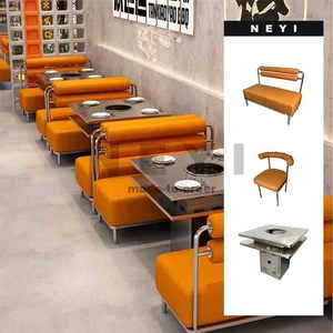 Muebles Comerciales de Uso en Múltiples Escenarios, Superficies de Limpieza Rápida, Muebles Modernos Nórdicos para Hotel, Gimnasio, <span class=keywords><strong>Restaurante</strong></span>, Cafetería, Bar, Club, Comedor Rectangular - Product Image 1
