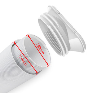 Kit de fixation télescopique pour <span class=keywords><strong>tuyau</strong></span> d'évacuation de climatiseur <span class=keywords><strong>mobile</strong></span> 130mm/150mm avec accessoires de port et déflecteur d'air pour fenêtre - Product Image 3
