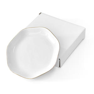 صينية مجوهرات سيراميك صغيرة مخصصة للطباعة بالتسامي بتصميم دائري مقاس 4.5 بوصة، طبق عصري للخواتم والقلائد والأقراط والتحف - Product Image 4