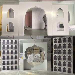 Nouvelle conception d'arche blanche pour la décoration de mariage, fournitures pour événements, décorations de scène, arche de mariage en PVC acrylique - Product Image 4