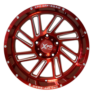 Rines XPD Todoterreno de Lujo, Aleación de Aluminio 4x4, Diseño Multirradio Profundo, Color NEGRO Fresado, ET de 10-25 mm, para Camionetas, SUV y Pickups - Product Image 1