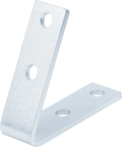 Solar Accessory Hot Dip Galvanized 4~6mm Thickness Two Holes Easy Mounting 90 Degree "L"Shape Angle <b>Bracket</b> - Product Image 5