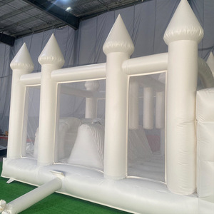 Structure gonflable unisexe avec parcours d'obstacles, trampoline, jeux et toboggan, couleur personnalisable, garantie 3 ans, capacité 400 kg, à vendre - Product Image 4