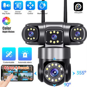Thiết kế mới 8MP 4K Full HD bốn ống kính bốn màn hình Wifi 6 <span class=keywords><strong>Camera</strong></span> An Ninh PTZ trong nhà ngoài trời IP66 mạng không thấm nước CCTV IP <span class=keywords><strong>Camera</strong></span> - Product Image 3