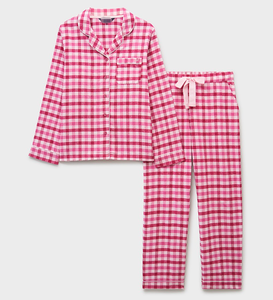 <span class=keywords><strong>Ensemble</strong></span> de pyjamas <span class=keywords><strong>pour</strong></span> femmes en coton à carreaux roses, coupe ample, grandes tailles, manches longues, <span class=keywords><strong>pour</strong></span> la maison, vente en gros - Product Image 4