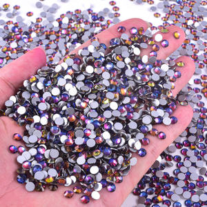 BOBOHOO gros verre Flatback strass SS6-SS30 mélangé couleurs spéciales Flatback pierres de cristal pour la conception de bricolage - Product Image 4