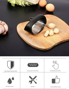 Utensilios de Cocina, Picador Manual Multifuncional de Acero Inoxidable, Triturador, Prensa de Ajo con Picador Premium - Product Image 3