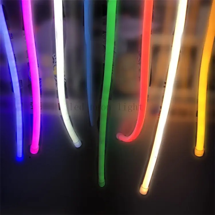 DC12V 6*12mm lampu neon led tali fleksibel led Mini kustom neon fleksibel 2.5cm potong 12V kit neon led