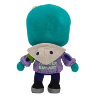 Peluche Monstre Vert à Tête Carrée Mignonne avec Vêtements Amovibles, Jouet en Peluche Personnage Tendance, Peluche Personnalisée