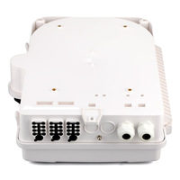 Boîtier de distribution de fibre optique extérieur 24 cœurs, étanche IP65, ABS, 2 entrées 24 sorties, FTTH FDB-24MA-A3, garantie 5 ans