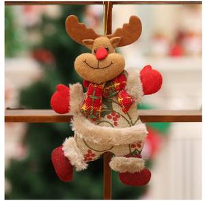 Accesorios para Árbol <span class=keywords><strong>de</strong></span> Navidad, Muñecos Navideños, Ancianos Bailando, Muñeco <span class=keywords><strong>de</strong></span> Nieve, Reno, Oso, Marionetas <span class=keywords><strong>de</strong></span> Tela, Adornos Colgantes, Regalo - Product Image 4
