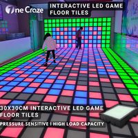 Piste de danse interactive LED pour enfants, étanche IP65, capacité de charge 300 kg, contrôle DMX pour aire de jeux intérieure et centre d'amusement
