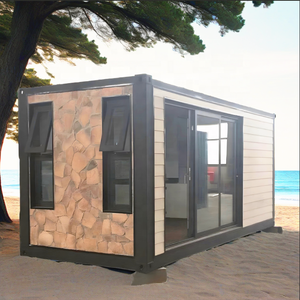 Elegante Casa Prefabbricata da 20 Piedi, Chiosco Durevole in Pannelli Sandwich d'Acciaio per Uffici, Hotel, Negozi, Casa Container - Product Image 2