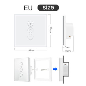 Ledeast DS03 tuya cuộc sống thông minh LED Dimmer cảm ứng chuyển 86*86 Mét wifi thông minh Dimmer chuyển đổi ánh sáng làm việc cho nhà thông minh - Product Image 4