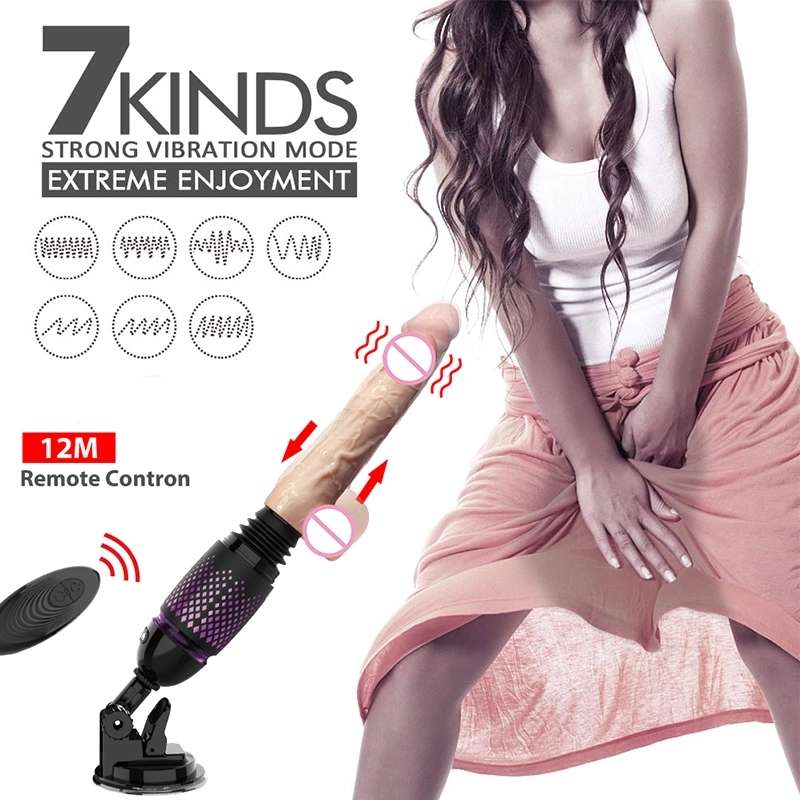 Künstlicher automatischer Penis Schub Teleskop Dildo G-Punkt Sex MaChine Drahtlose Fernbedienung Vibrator Für Sexspielzeug Erwachsene