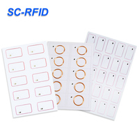 A4 Druckbare leere PVC-Karte mit 13,56 MHz 125kHz RFID-Inlay 1k NFC-Chip Benutzer definiert für den Blatt druck erhältlich