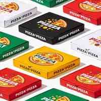 Boîte à pizza en carton ondulé personnalisée, design écologique résistant à la graisse, pour la livraison, les plats à emporter, les pizzerias et les restaurants