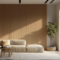 Panneau acoustique en bois à lattes moderne, prix d'usine du fabricant de Foshan, panneau mural d'absorption acoustique pour salon intérieur, Akupanel