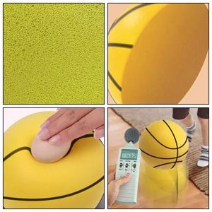 Ballon de basketball silencieux de haute qualité avec logo personnalisé en mousse PU 18cm 21cm, ballon de sport doux et silencieux pour l'intérieur - Product Image 4