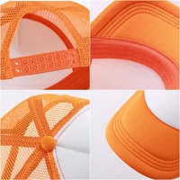 Casquette de baseball unisexe en mousse avec logo personnalisé, blocs de couleur, maille respirante, protection solaire pour l'été et les activités de plein air