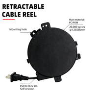 Enrouleur de câble électrique rétractable Mella en gros 220V 1-2m 20000 cycles de test de durée de vie IEC SJTW pour utilisation informatique IP54