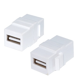 Nepci 180 độ <span class=keywords><strong>USB</strong></span> dữ liệu Adapter Coupler ổ cắm XJY-<span class=keywords><strong>USB</strong></span>-08 loại thẳng <span class=keywords><strong>Keystone</strong></span> <span class=keywords><strong>USB</strong></span> 2.0A nữ <span class=keywords><strong>Jack</strong></span> mô-đun kết nối CE - Product Image 1