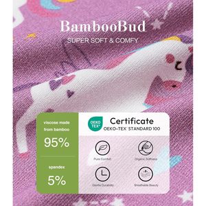 ชุดเสื้อคลุมกิโมโนแขนยาวและกางเกงขายาวสำหรับเด็กผู้หญิง BambooBud ผลิตจากใยไผ่ ชุดน่ารักสไตล์หวาน ใส่ได้ทุกฤดู เป็นมิตรต่อสิ่งแวดล้อม - Product Image 3