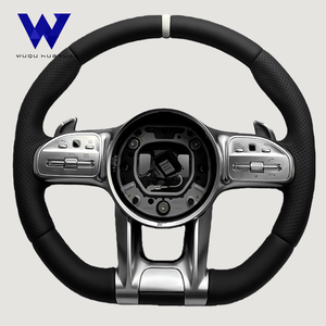 Volante Adatto per Mercedes-AMG Classe A, B, C, E, S W166, W177, <span class=keywords><strong>W205</strong></span>, W213, W212, W218, W222 C63, E63, G63 - Product Image 1