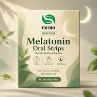 Bandes de mélatonine à dissolution buccale sous marque privée, fournisseur de films de bien-être portables, bandes de mélatonine pour soins nocturnes