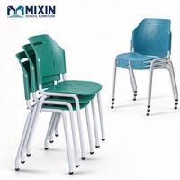 Chaises empilables en plastique pour étudiants universitaires, mobilier de classe moderne pour la lecture, l'écriture et l'étude quotidienne