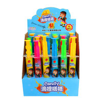 Nouvelle conception, vente en gros, bonbons liquides en seringue, bonbons acidulés, jouets, tube en forme d'aiguille, gelée sucrée en spray