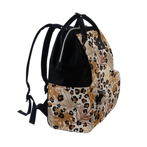 Style <b>Brown</b> Leopard Design Baby Girl Boy Travel Back Pack Daypack Custom Print Hawaii Kalo Diaper Bag <b>Backpack</b> for Women - Product Image 3