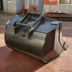 Godet d'excavatrice à fond plat large de haute qualité, renforcé avec de l'acier haute résistance résistant à l'usure pour un nivellement efficace - Product Image 3