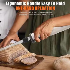 Nueva Cuchilla Eléctrica Multifuncional para Pan, Cuchilla Profesional Inalámbrica Recargable, Cuchilla Eléctrica con Hojas de Acero Inoxidable - Product Image 4