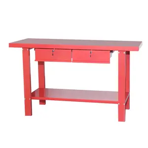 Établi rouge avec 2 tiroirs, acier de haute qualité, durable, verrouillable, chariot de soudage, outil, coffre, <span class=keywords><strong>atelier</strong></span> bon marché - Product Image 1