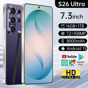 โทรศัพท์มือถือรุ่น S26-Ultra 5G ระบบปฏิบัติการ Android 15 หน้าจอ <span class=keywords><strong>7</strong></span>.3 นิ้ว ความละเอียด 1440*3040 กล้องคู่ 72 และ 108 ล้านพิกเซล แบตเตอรี่ 8000mAh ใช้งานได้นาน สมาร์ทโฟน - Product Image 2