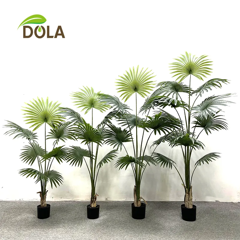 Dola Groothandel Hoge Kwaliteit Plastic Plant Faux Washington Boom Voor Indoor Outdoor Huisdecoratie Kunstmatige Palmboom