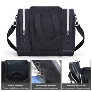 <span class=keywords><strong>Sac</strong></span> à balles de <span class=keywords><strong>bowling</strong></span> 2 poches pour chaussures de <span class=keywords><strong>bowling</strong></span> jusqu'à la taille 14 pour hommes et accessoires pour balle simple avec support de balle rembourré - Product Image 6