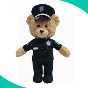 Animaux en peluche personnalisés, ours en peluche <span class=keywords><strong>de</strong></span> la police, modules vocaux enregistrables, jouets en peluche enregistrables avec message - Product Image 4