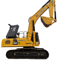 Ekskavator Bekas Impor Jepang Komatsu PC350 PC350-7 PC350-8 Digger dengan Lengan Boom yang Diperkuat untuk Pekerjaan Pemecah Batu di Tambang