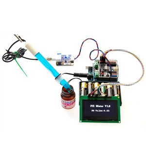 เครื่องวัดค่า pH แบบอนาล็อก โมดูลเซ็นเซอร์วัดค่า pH ที่ใช้ได้กับ Arduino สำหรับการทดสอบน้ำ - Product Image 1