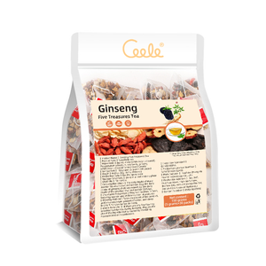 Tisane Détox Bio aux Cinq Trésors de Ginseng en Sachets Halal – Favorise la Détoxification Corporelle, l'Énergie, la Vitalité et l'Équilibre pour Hommes et Femmes Adultes - Product Image 1
