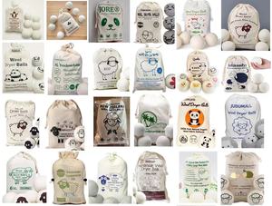 Pratico 6 pezzi di <span class=keywords><strong>lana</strong></span> naturale Dryer palle riutilizzabili <span class=keywords><strong>ammorbidente</strong></span> <span class=keywords><strong>per</strong></span> ridurre le rughe risparmiare tempo di asciugatura migliore biancheria alternativa - Product Image 5