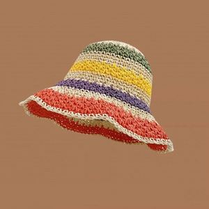 New Collection Summer Woven Raffia <b>Straw</b> Boater <b>Hat</b> for Women Large Brim Sun Protection Beach Travel & Ski Ready - Product Image 3