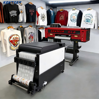 Imprimante DTF Kenteer Africa Warehouse 24 pouces avec 2 têtes I3200, machine d'impression DTF A1 rouleau à rouleau et secoueur de poudre