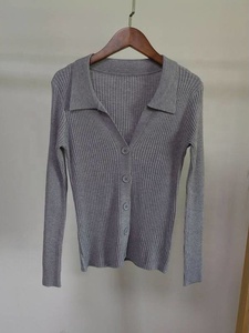 Revers Slim-Fit Mantel Pit Strap Schnalle Sexy V-Ausschnitt Mode Langarm Cardigan <span class=keywords><strong>Sweater</strong></span> Frau - Product Image 6