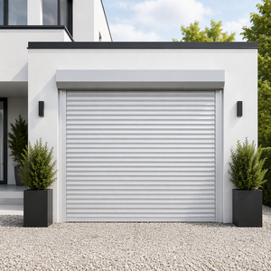 Porte de <span class=keywords><strong>garage</strong></span> automatique électrique isolée en alliage d'aluminium moderne de 77 mm, <span class=keywords><strong>prix</strong></span> d'usine, pour la sécurité extérieure - Product Image 2