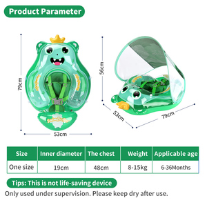 Swimbobo trẻ em <span class=keywords><strong>Inflatable</strong></span> nổi bơi nổi dễ thương trẻ em bơi hồ bơi cho trẻ sơ sinh nước Đồ chơi vòng PVC bé Float với tán - Product Image 6