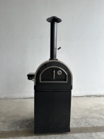 Four à pizza au gaz moderne de luxe de 25 pouces, double combustible, gaz naturel GPL 4,5 kW/15350 BTU, en acier inoxydable, pour extérieur